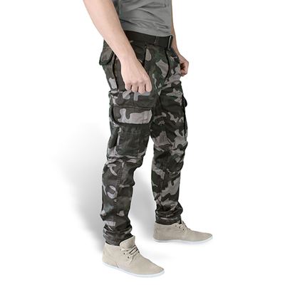 Kalhoty PREMIUM SLIMMY BLACK CAMO