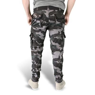 Kalhoty PREMIUM SLIMMY BLACK CAMO