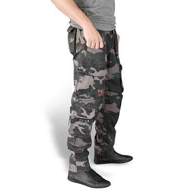 Kalhoty AIRBORNE SLIMMY BLACK CAMO