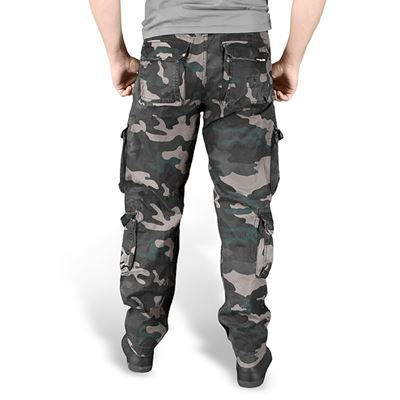 Kalhoty AIRBORNE SLIMMY BLACK CAMO