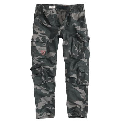 Kalhoty AIRBORNE SLIMMY BLACK CAMO