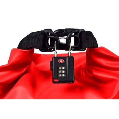 Zámek TSA s lankem ČERNÝ basic NATURE 055680 4