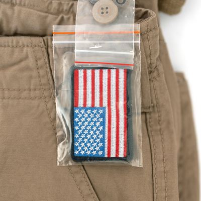 Kraťasy AIRBORNE VINTAGE s nášivkou KHAKI