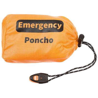 Pončo EMERGENCY ALU ORANŽOVÉ/STŘÍBRNÉ