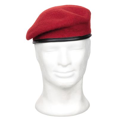 Baret COMMANDO korálově ČERVENÝ