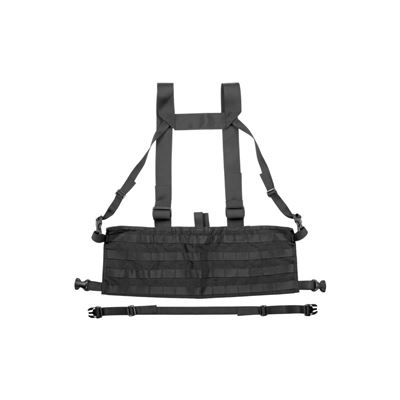 Vesta chest rig MOLLE PALS vazba lehká 600D ČERNÁ