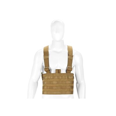 Vesta chest rig MOLLE PALS vazba lehká 600D COYOTE INVADERGEAR 1010737-30 3
