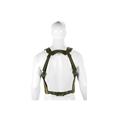Vesta chest rig MOLLE PALS vazba lehká 600D EVERGLADE INVADERGEAR 1010737-65 6