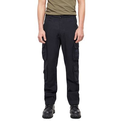 Kalhoty PURE SLIM FIT vintage ČERNÉ BRANDIT 1016-02 3