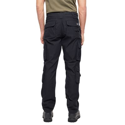 Kalhoty PURE SLIM FIT vintage ČERNÉ BRANDIT 1016-02 2