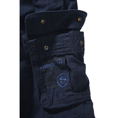 Kalhoty PURE SLIM FIT vintage MODRÉ BRANDIT 1016-08 5