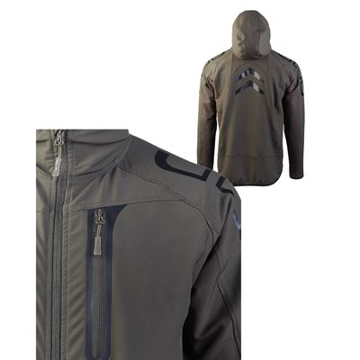 Bunda softshellová DYNAMIC FORCE FLEX-TECH ZELENÁ