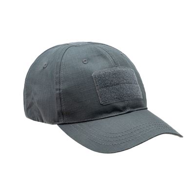 Čepice baseball rip-stop VELCRO ŠEDÁ