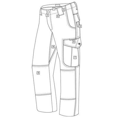 Kalhoty dámské 24-7 ASCENT micro rip-stop MODRÉ