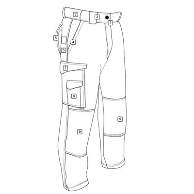 Kalhoty 24-7 TACTICAL Teflon rip-stop KHAKI