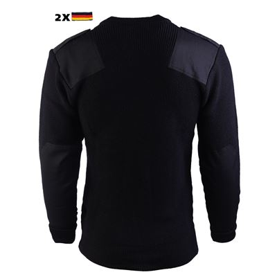 Svetr BW vlněný VLNA s kapsou ČERNÝ