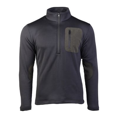 Mikina THERMO-FLEECE ¾ ZIP ČERNÁ