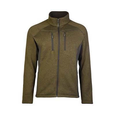 Mikina outdoorová STRUCTURE-FLEECE ZELENÁ