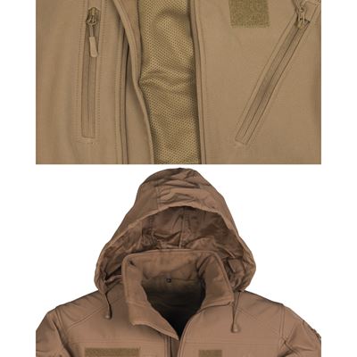 Bunda softshell SCU 14 DARK COYOTE