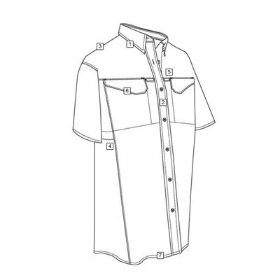 Košile 24-7 FIELD krátký rukáv rip-stop ZELENÁ