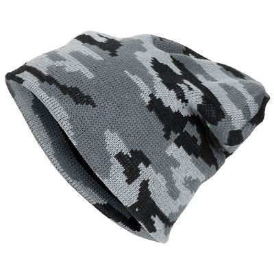 Čepice pletená BEANIE tmavě maskovaná