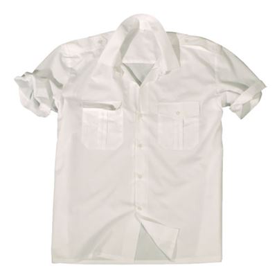 Košile SERVIS krátký rukáv na knoflíky BÍLÁ