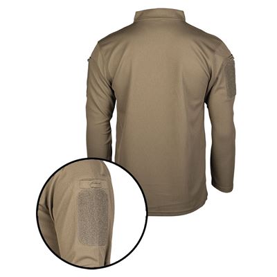 Triko/polokošile TACTICAL QUICK DRY dlouhý rukáv ZELENÁ