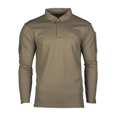 Triko/polokošile TACTICAL QUICK DRY dlouhý rukáv ZELENÁ