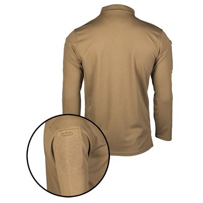 Triko/polokošile TACTICAL QUICK DRY dlouhý rukáv COYOTE