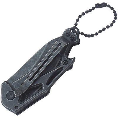 Nůž zavírací KEYCHAIN hladké ostří ČERNÝ