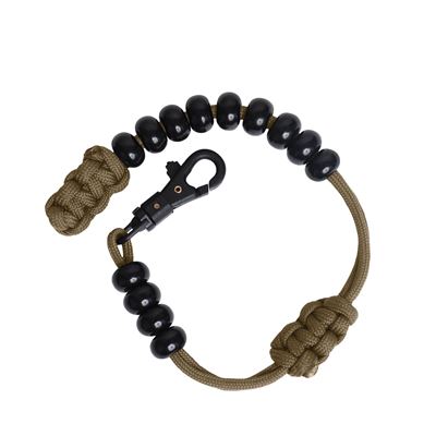 Krokoměr PARACORD s karabinou COYOTE