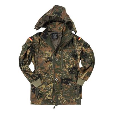 Bunda MIL-TEC rip-stop s kapucí FLECKTARN