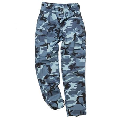 Kalhoty US BDU POLY polní SKY BLUE CAMO