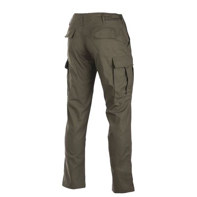 Kalhoty US BDU SLIM FIT polní rip-stop ZELENÉ