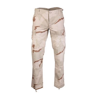 Kalhoty US BDU SLIM FIT polní rip-stop 3-COL DESERT