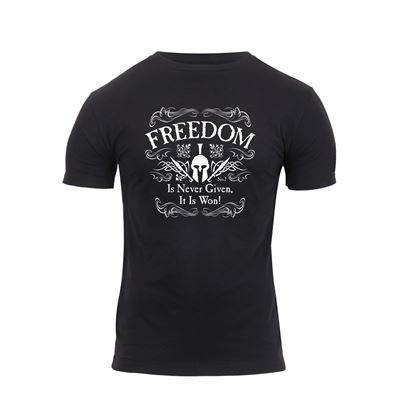 Triko ATHLETIC FIT FREEDOM krátký rukáv ČERNÉ