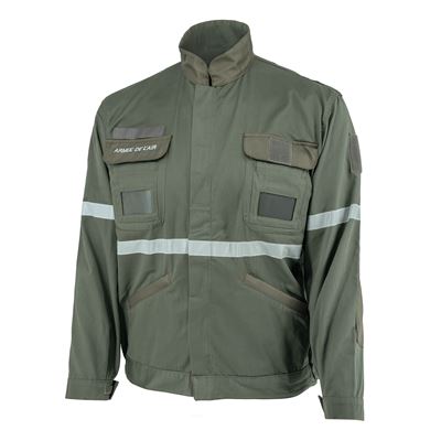 Bunda pro leteckého mechanika FR ARMEE reflexní pruhy ZELENÁ