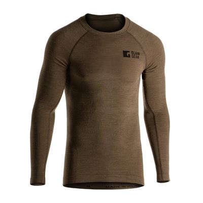 Triko s dlouhým rukávem Merino Seamless STONEGREY OLIVE