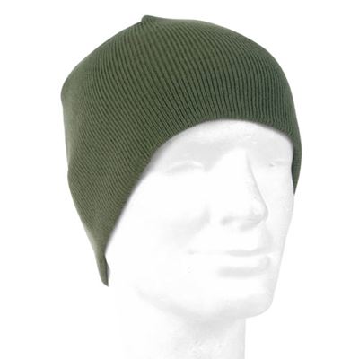 Čepice BEANIE pletená POLYACRYL ZELENÁ