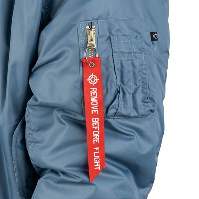 Bunda pilotní US MA1 BOMBER Vintage denim SVĚTLE MODRÝ FOSTEX 1214011-VD 12