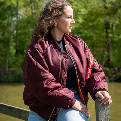 Bunda pilotní US MA1 BOMBER MAROON - FIALOVÝ FOSTEX 1214011-M 3