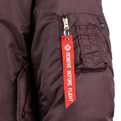 Bunda pilotní US MA1 BOMBER MAROON - FIALOVÝ FOSTEX 1214011-M 12