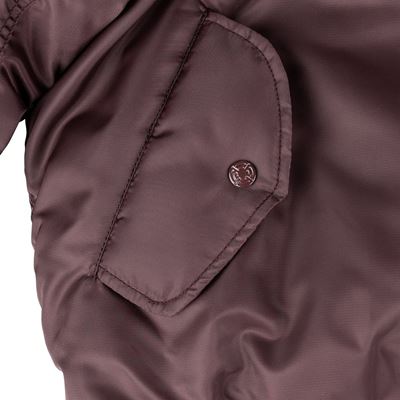 Bunda pilotní US MA1 BOMBER MAROON - FIALOVÝ FOSTEX 1214011-M 10