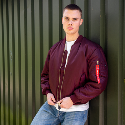 Bunda pilotní US MA1 BOMBER MAROON - FIALOVÝ FOSTEX 1214011-M 8