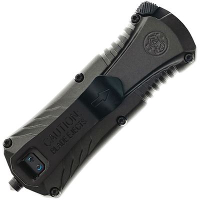 Nůž vystřelovací MP COMPACT OTF hladké ostří ČERNÝ