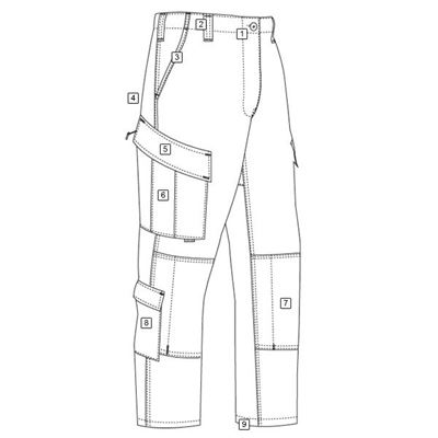 Kalhoty TRU P/C rip-stop COYOTE
