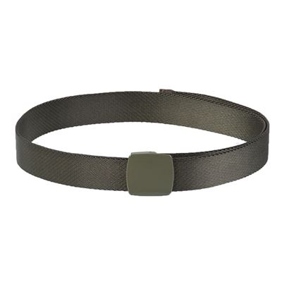 Opasek kalhotový elastický QUICK s plastovou sponou YKK® ZELENÝ