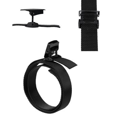 Opasek kalhotový elastický QUICK s plastovou sponou YKK® ČERNÝ