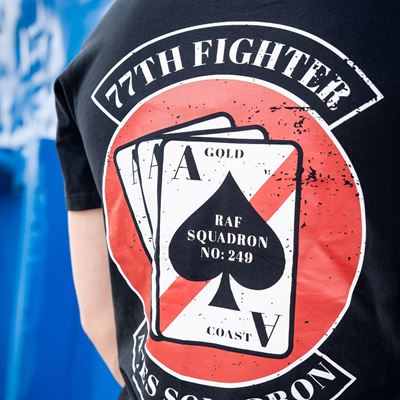 Triko 77th Aces Fighter Squadron ČERNÉ FOSTEX 133663 4