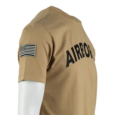 Triko AIRBORNE s nášivkou 101 divize na rukávu SAND-PÍSKOVÉ FOSTEX 133670-P 12